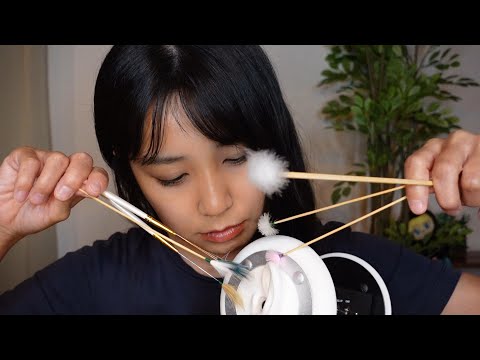 【ASMR】無言で高速梵天/脳までゾワゾワする睡眠導入音