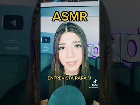 La entrevista más rara del trabajo ASMR ❤️ video completo en YT： anny ASMR #ASMR #asmrvideos #asmrso