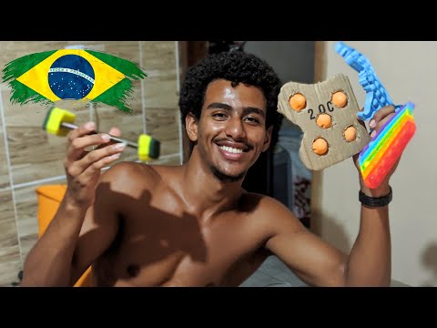 ASMR ECONOMIZE, FAÇA SEU POP IT monstro 😂🇧🇷 #asmr #mouthsounds 👅💦