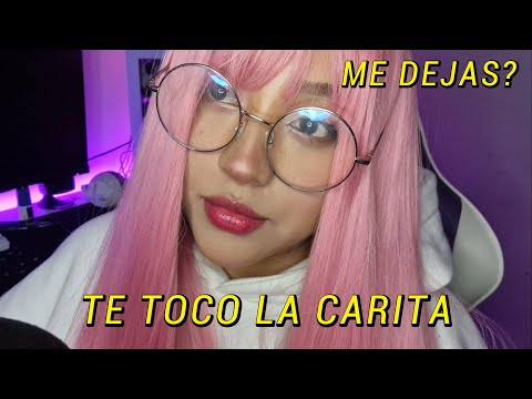 Me Dejas tocar tu carita? (Te como la carita xd) ASMR RAPIDO Y AGRESIVO 😛