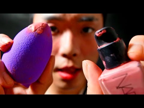 Makeup on Yo Screen 💆🏻‍♀ ASMR: NARS Blush, Wet Puff Sounds ‧ Korean Makeup Roleplay ‧ 메이크업 롤플레이