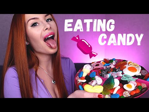 ASMR ❤️ MUKBANG Eating Candy 🍬🍭💦 Russian Whisper 👄