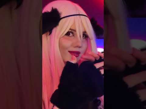 🌙 ASMR CatGirl Maid Purring And Scratching 💗 relaxing video (full on my channel)