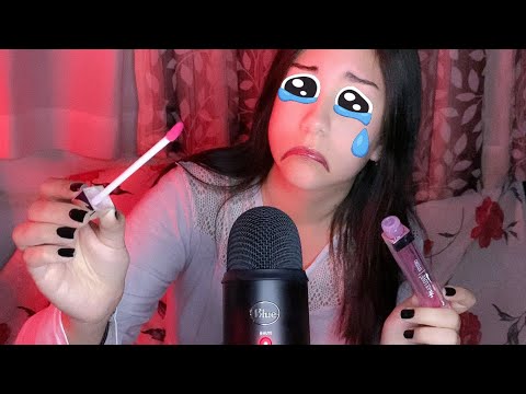 ASMR MAS EU NÃO POSSO PASSAR GLOSS EM VOCÊ