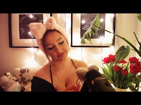 ASMR | Sponge Sounds + Brushing + Scratching + Tapping | No Talking