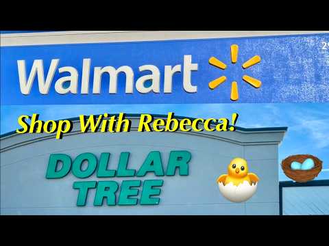 Easter Finds at Walmart & Dollar Tree! (Whispered Version) Public ASMR~Shopping for Easter Basket!