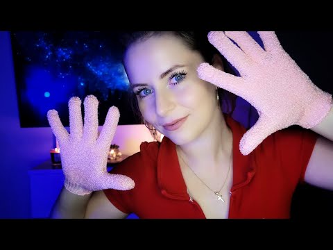 ASMR  gloves sounds relaxing hands movement 🧤