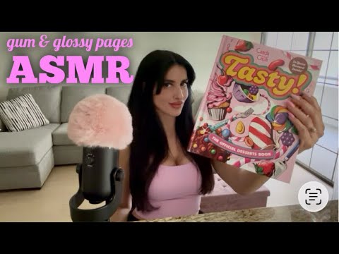 ASMR gum & glossy pages💞Candy Crush dessert book🍭🍫🍬🧁