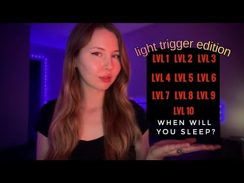 ASMR~Can You Get To Level 10 Before Falling Asleep?😴 (Light Triggers + No Talking Mouth Sounds)✨