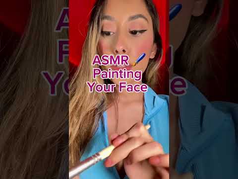 ASMR Painting Your Face in 1 minute 🎨