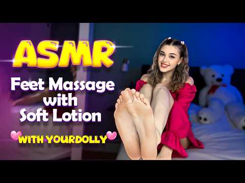 ASMR 💝 FEET MASSAGE with Lotion just for you 💝