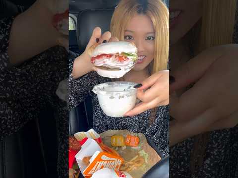 SECRETLY EATING FOOD IN THE CAR BE LIKE...#shorts #viral #mukbang