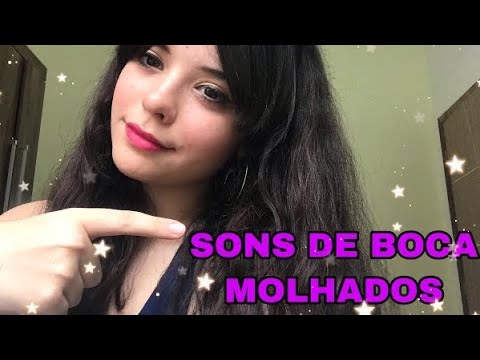 ASMR SONS DE BOCA MOLHADOS COM SONS DE BEIJOS E MOVIMENTO DAS MÃOS. (caseiro)