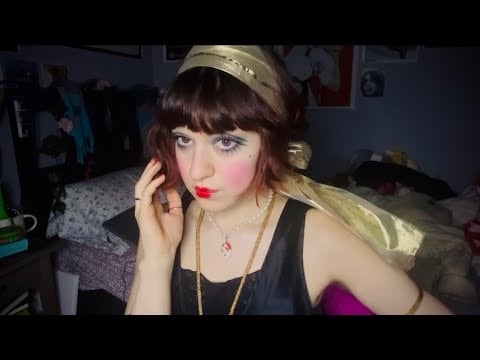 asmr ~ getting you ready for a trashy night out in brooklyn 🕶️