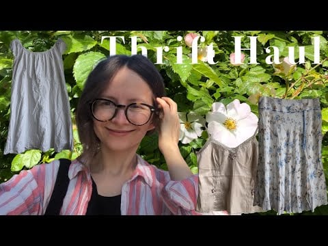 ASMR What I Got at the Thrift Store on a Sale Day 🌸 Soft Spoken 🌸 Fabric Sounds 🌸