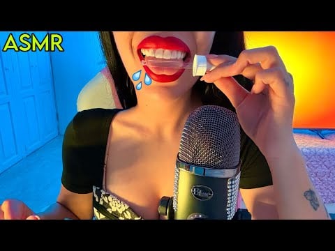 ASMR CON GOTERO DE VIDRIO EN MI B0C4👄