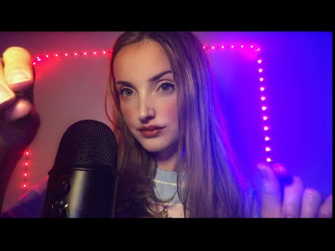 ASMR PLUCKING AWAY YOUR NEGATIVE ENERGY + FINGER FLUTTERING + TONGUE CLICKING