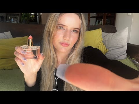 Asmr💞pampering you (hair brushing, facial, lotion sounds, tapping on products)💅🏻