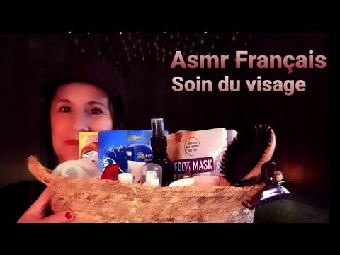 Asmr français  Soins du visage, avec produits invisibles, mais avec un peu d'imagination....