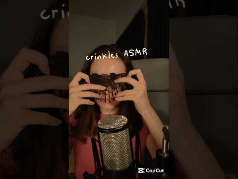 ASMR crinkles 🖤 #asmr #asmrsounds #asmrvideo