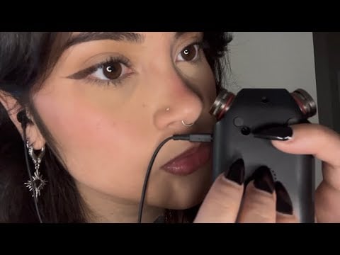 ASMR | Deep Whispers With Gripping & Nail Clicking (random sounds)