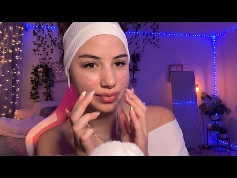 ASMR Inaudible Whispers | Gentle SkinCare On You ✨