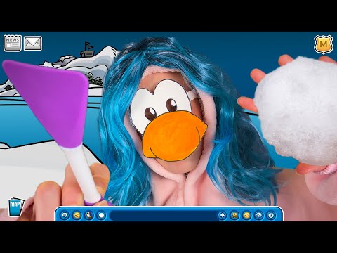 ASMR Club Penguin does your skincare 🧊🫧 (you’re crusty) 😘