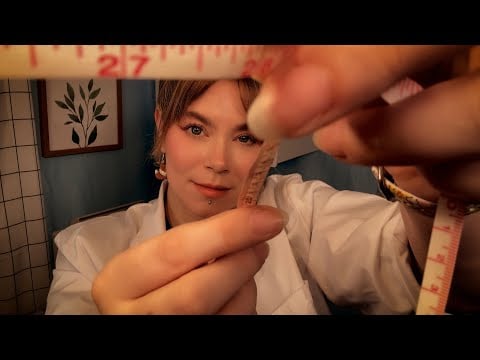 ASMR Sketching, Measuring & Examining Your Ears | Drawing on Your Ears, Mic Scratching