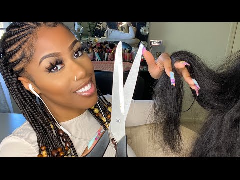 ASMR | Brushing & Cutting Your Hair W/ Gossip (Roleplay)