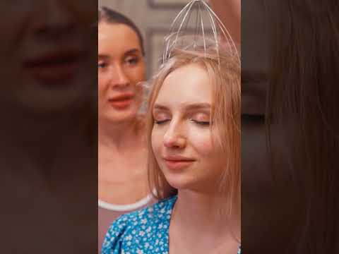 Relaxing head asmr massage for Irina #asmrmassage