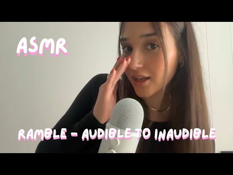 asmr - audible to inaudible whispers ❤️‍🔥