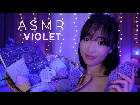 ASMR 100% VIOLET 💜 Un maximum de triggers violets ✨😴