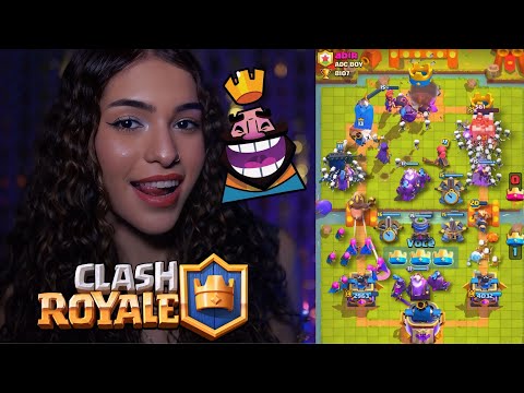 ASMR JOGANDO CLASH ROYALE ATÉ EU PERDER 👑 