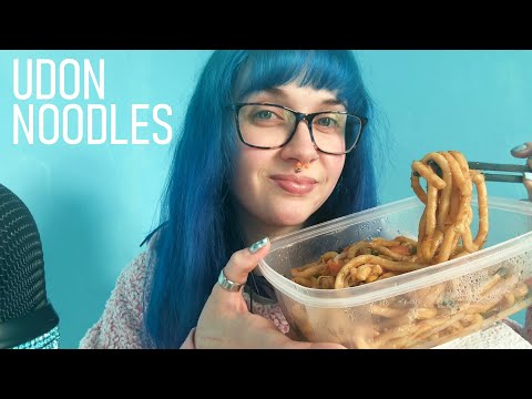 ASMR Eating Pork Belly Udon Noodles 🍜