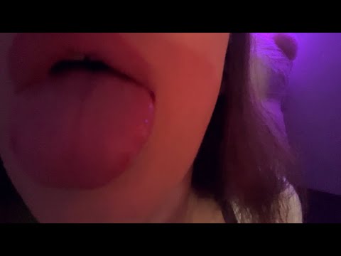 ASMR GENTLE LENS LICKING AND MOUTH SOUNDS 👅 (NO TALKING)