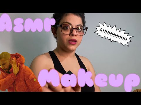 ASMR semi-inaudivel CAÓTICO de maquiagem (DEU TUDO ERRADO) 😴🥲