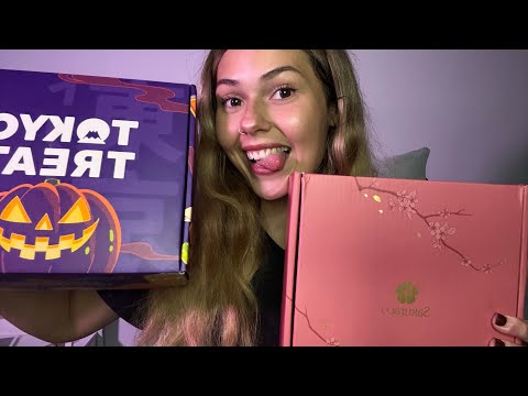 ASMR TRYING Tokyo Treats & Sakuraco’s October Box! 