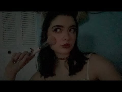 doing your makeup in class ASMR roleplay 💄💋