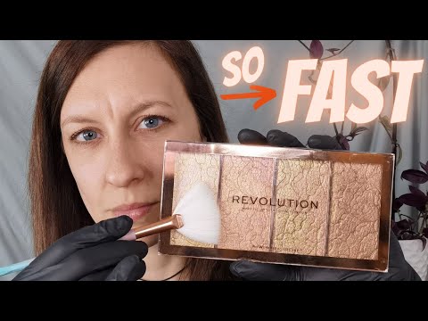 Fast ASMR, The Fastest Makeup Application Ever! No Talking, 💥DIFFERENT💥 than what you're used to 😉