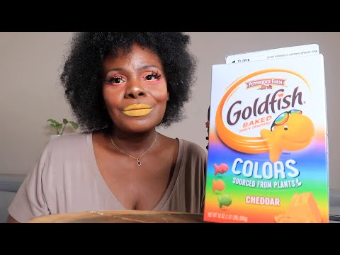 Cheddar Gold Fish ASMR Eating Sounds