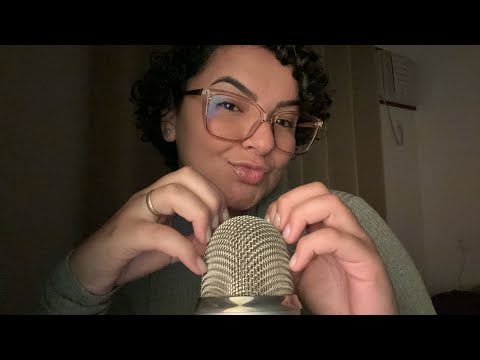ASMR: ARRANHANDO O MICROFONE + SOM DE BOCA = RELAXAMENTO PROFUNDO 