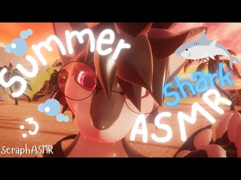 [Furry ASMR] Shark relaxes you on the beach in the summer sun :3 [Sleep-aid] [Soft-spoken]