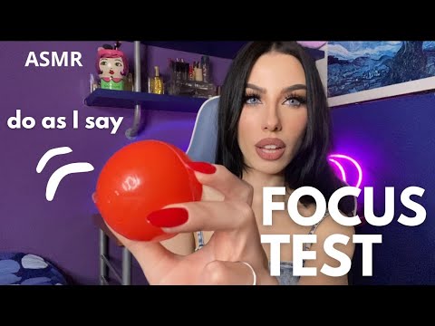 ASMR - Test visione periferica + segui le mie istruzioni per dormire   [do as i say]