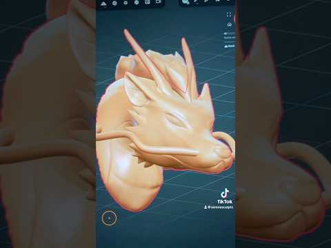 Spirited Away, Haku. Sculpted in Nomad Sculpt. #nomadsculpt #art #spiritedaway #3dsculpting #dragon