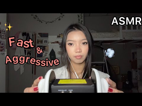 ASMR| Fast & Aggressive Triggers (3dio)
