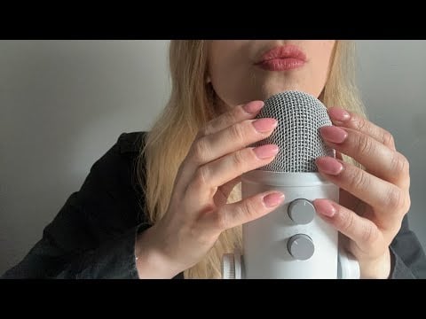 ASMR lovely mouth sounds and scratching