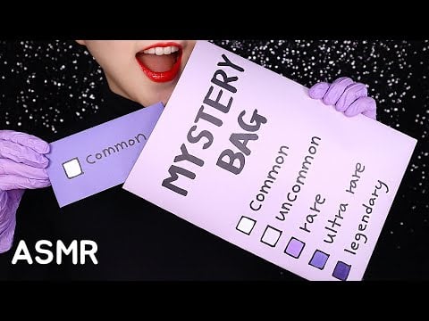 MYSTERY BAG UNBOXING ASMR KOREAN CANDY ASMR PURPLE FOOD ASMR 🟣