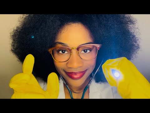 ASMR | MONSTER CRANIAL NERVE EXAM - Mad Scientist Roleplay ( soft-spoken, light, fire, ear to ear)