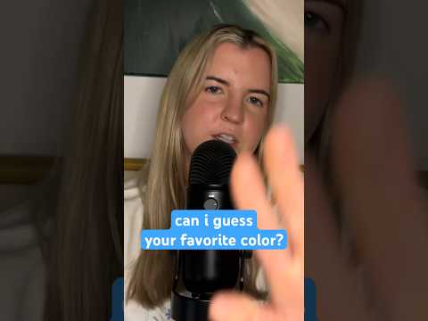 ASMR I guess your favorite color?? #asmr #personalattention #asmrtriggers