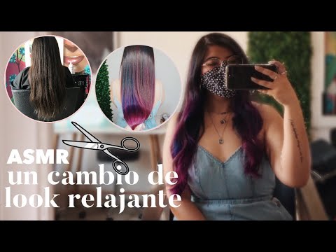 ASMR Vlog: Cambio de look + Storytime 💜 Corte & lavado de cabello + Inaudibles ✂️